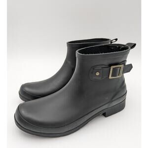 Chooka Women's Eastlake Shortie Fashion Rubber Rain Boots Black Size US9 EU40